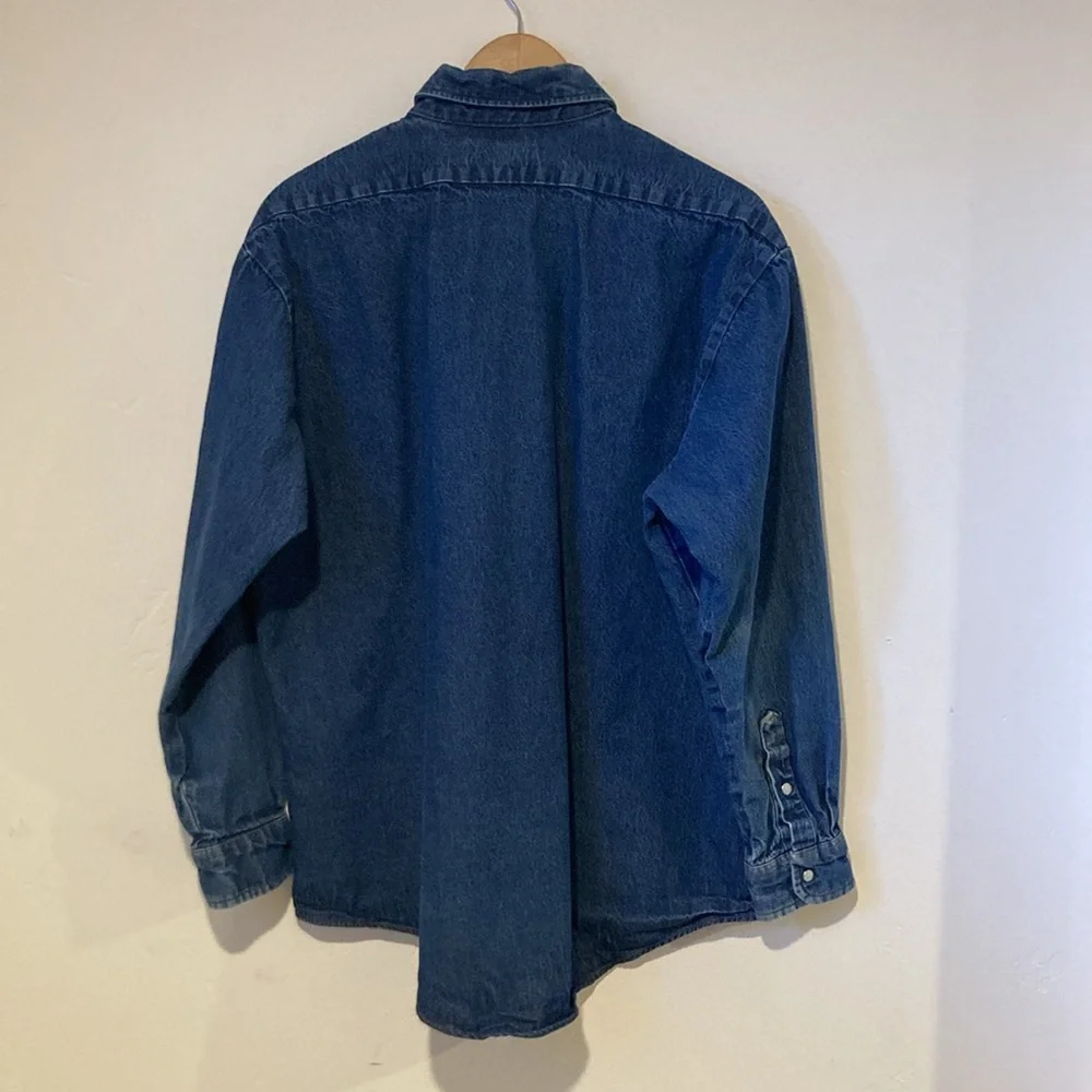 RED KAP Men’s Size XL Denim Button Down - Picture 6 of 6